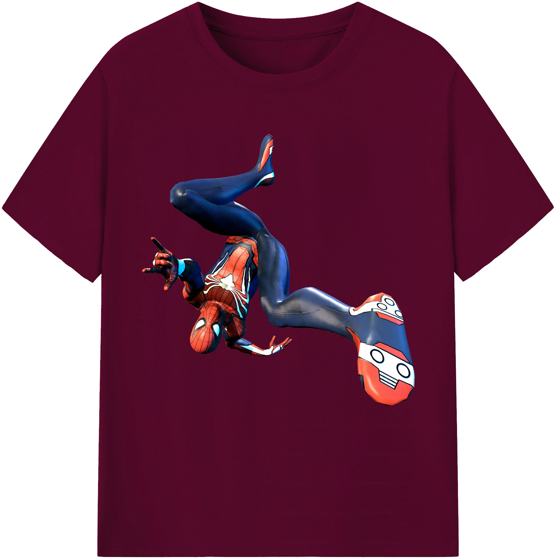 （画像用） Spider Man スパイダーマン レディースカジュアルプリントTシャツ（綿100％）